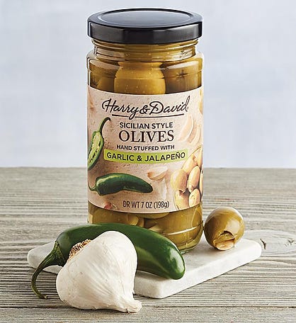Garlic and Jalape&#241;o Stuffed Olives